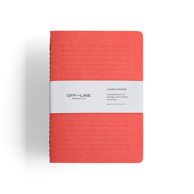 Standard Notebook – Coral 2 Pack