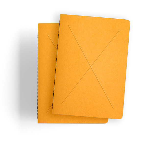 Standard Notebook – Mustard 2 Pack